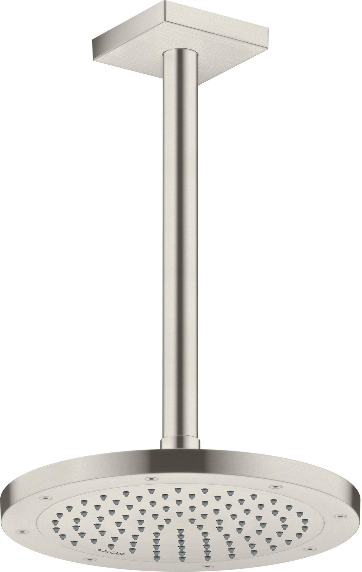 AXOR Decken-Anschlussstück 300 mm DN 15 eckig brushed brass