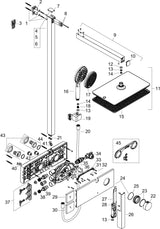 HANSGROHE Raindance Alive Q 210/340 1jet Duschsystem mit Thermostat und Select-Technologie