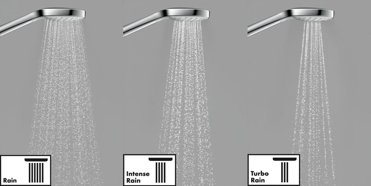 HANSGROHE HG Handbrause CROMA SELECT S VARIO DN 15 weiß/chrom – 3 Strahlarten, Select-Taste & QuickClean