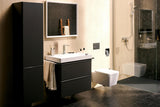 HANSGROHE Xarita E Wandspiegel 800x700 mm mattweiß mit LED-Beleuchtung und IR-Sensor