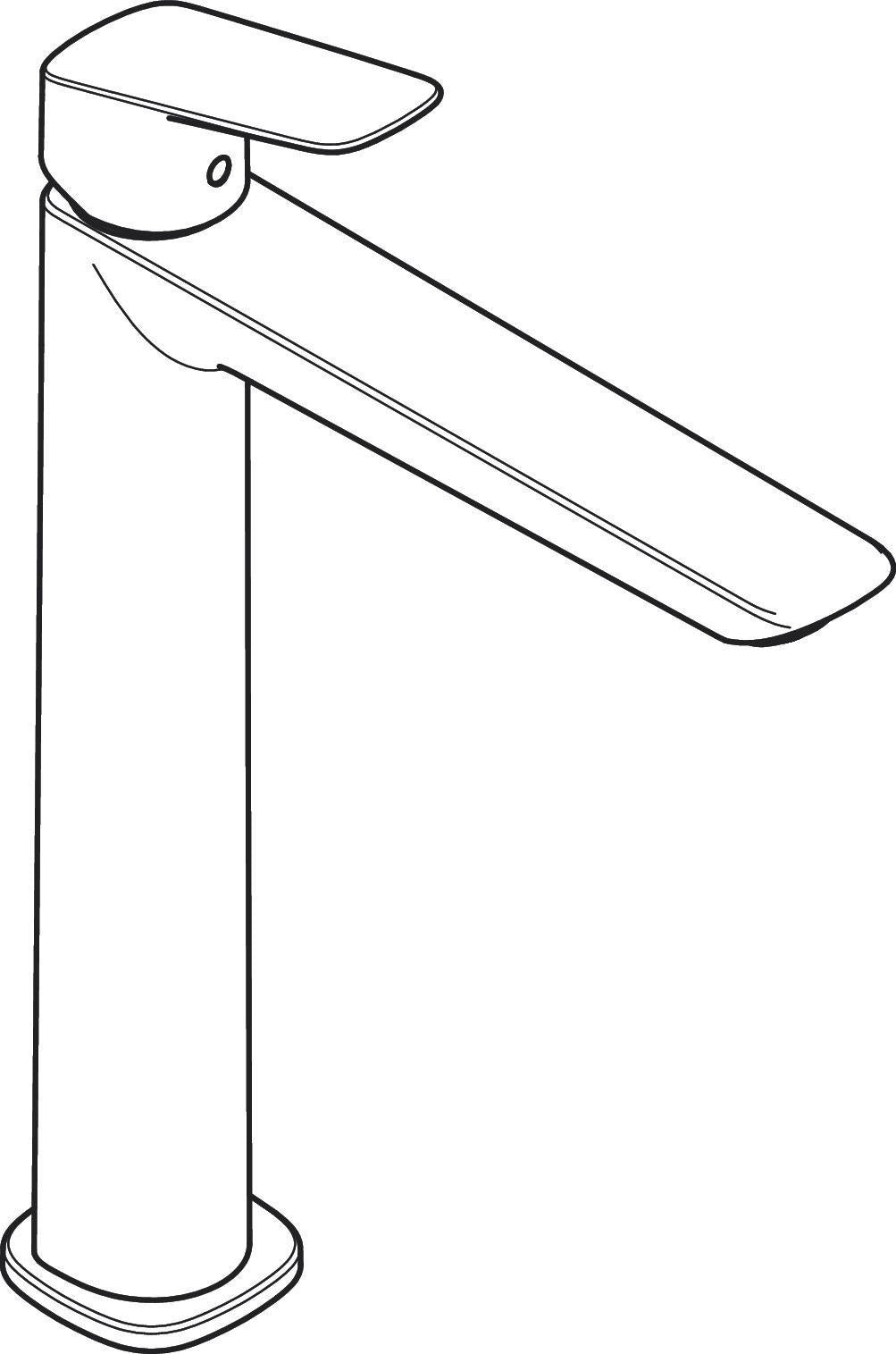 Hansgrohe HG Einhebel-Waschtischmischer 240 LOGIS mit Zugstangen-Ablaufgarnitur, chrom