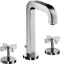 AXOR CITTERIO 3-Loch-Waschtischarmatur 170 mm Kreuzgriff Chrom von HANSGROHE