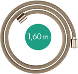 Hansgrohe Designflex Textilbrauseschlauch 160 cm Chrom – Recycled PET, Knickgeschützt, Drehwirbel
