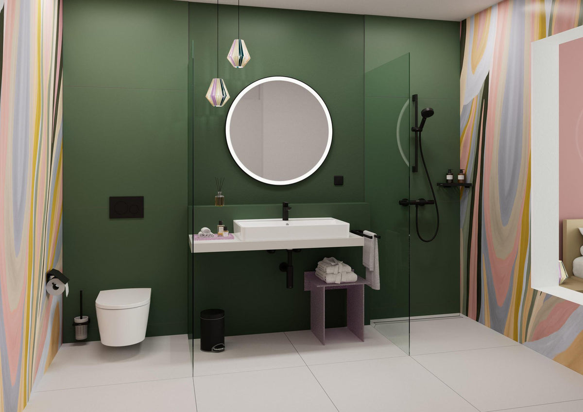 HANSGROHE Xanuia Q Aufsatzwaschtisch 800x480 mm weiß mit Hahnloch und Überlauf
