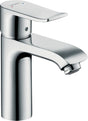 Hansgrohe Metris 110 LowFlow Einhebel-Waschtischmischer mit ComfortZone und Zugstangen-Ablaufgarnitur, chrom