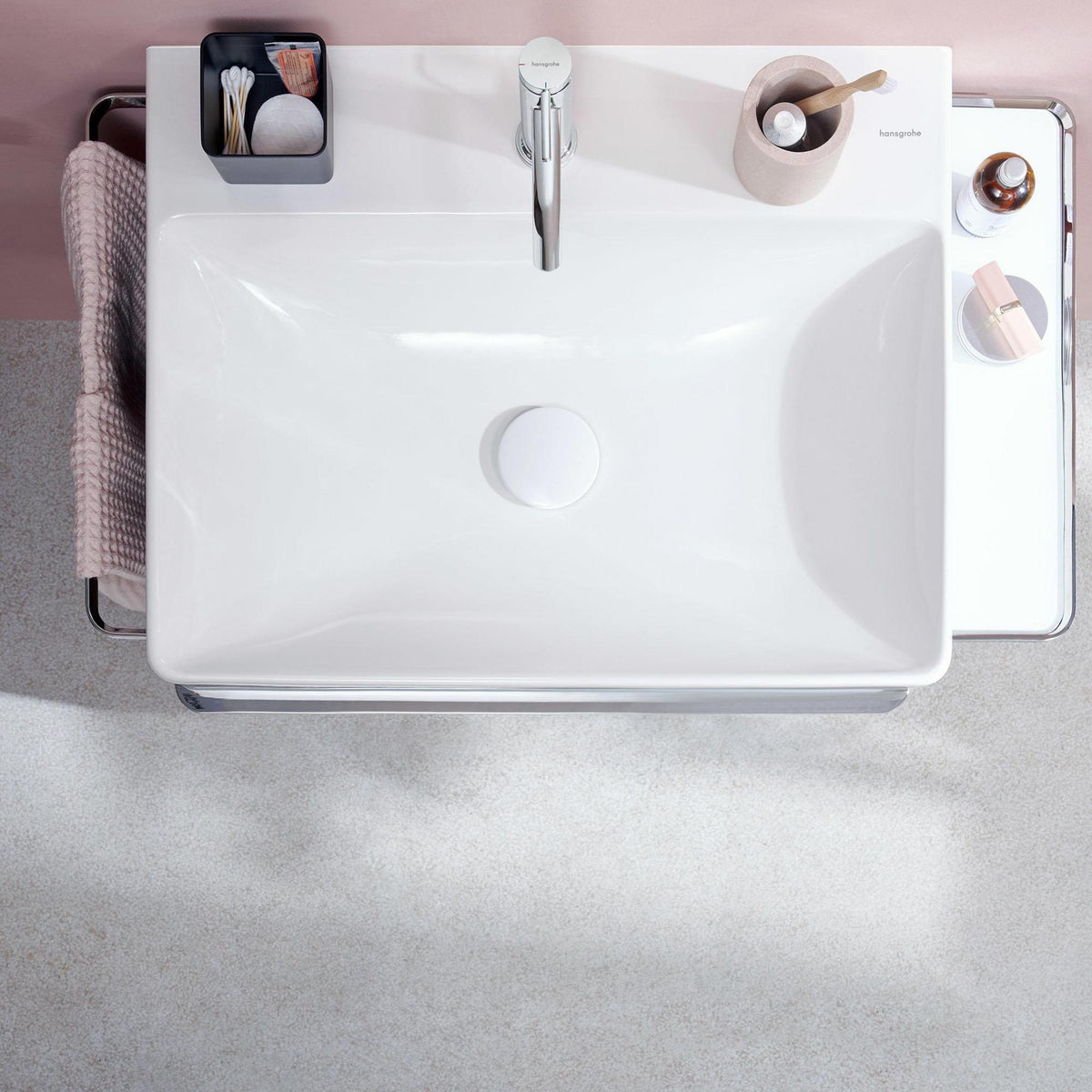 Hansgrohe Tecturis S Einhebel-Waschtischmischer ComfortZone 110 CoolStart Chrom mit Zugstange