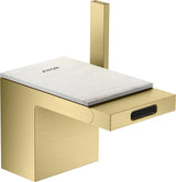 AXOR MyEdition Platte 150 in Leder – Abnehmbare Design-Abdeckung für Waschtischarmaturen