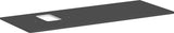 HANSGROHE Xelu Q Konsole 1360 mm weiß hochglanz mit Ausschnitt links und Hahnloch