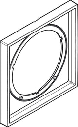 AXOR ShowerSelect ID Verlängerungsrosette eckig 5 mm Chrom – 170 x 170 mm