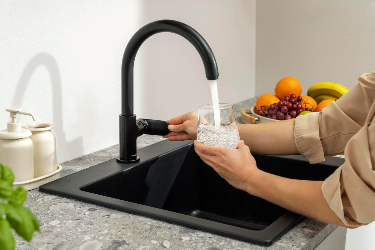 HANSGROHE HG EHM-Spültischmischer VERNIS Blend 260 M35, 1jet chrom – ComfortZone 210, schwenkbar