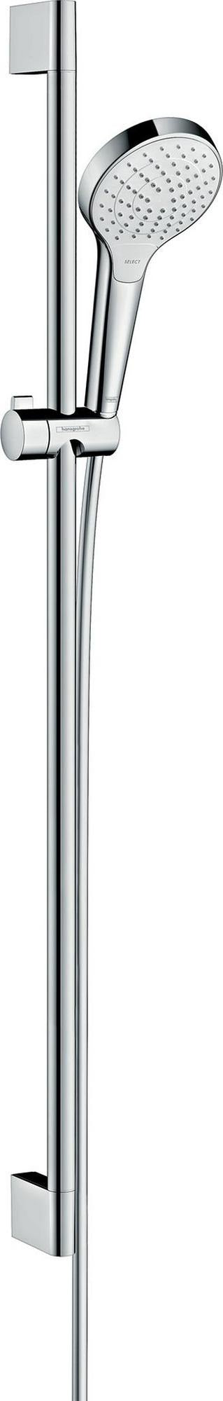 HANSGROHE Brauseset Croma Select S Vario mit Unica´Croma Stange 650 mm weiß/chrom