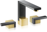 AXOR Edge 3-Loch Waschtischarmatur Diamantschliff Chrom – 130 ComfortZone, Push-Open