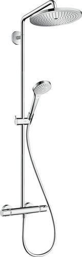 HANSGROHE Showerpipe Croma Select 280 Air mit Thermostat – Chrom, 1 Strahl, 280 mm Kopfbrause