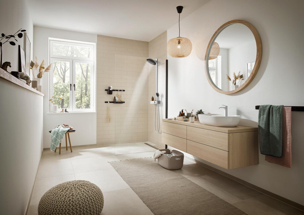Hansgrohe WallStoris Wandleiste 500 mm mattschwarz – flexibel montierbare Deko- und Befestigungsleiste
