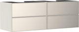 HANSGROHE Waschtischunterschrank Xevolos E 1570 mm mattweiß/eiche dunkel mit PushOpen und SoftClose