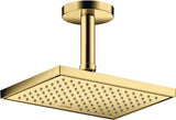 AXOR Kopfbrause 245 x 185 mm 1 Jet EcoSmart Chrom – Rain-Duschkopf für Wand- und Deckenmontage