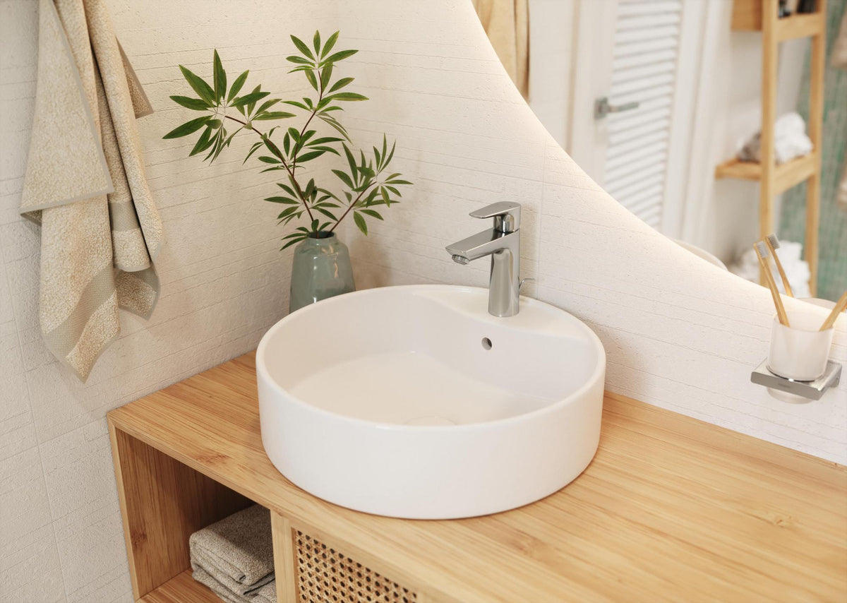 HANSGROHE Talis E Einhebel-Waschtischmischer 110 mit Ablaufgarnitur, chrom – ComfortZone, 5 l/min