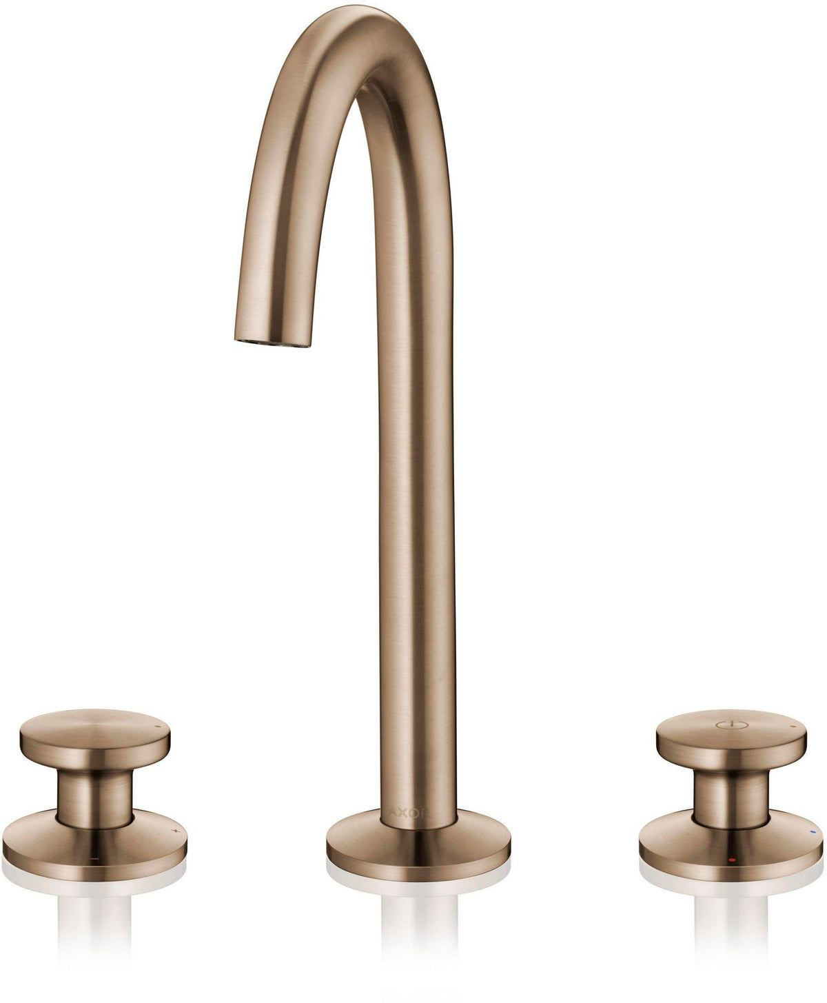 AXOR ONE Select 170 3-Loch-Waschtischarmatur mit Push-Open Ablaufgarnitur, Chrom