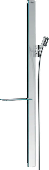 HANSGROHE RAINDANCE Unica E Brausestange 90 cm Chrom mit Handbrausehalterung und Ablage