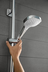 HANSGROHE Croma Select E Multi Brauseset mit Unica Croma Stange 650 mm, weiß/chrom