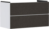 HANSGROHE Xevolos E Waschtischunterschrank 980 mm Eiche Dunkel Mattweiß mit PushOpen und SoftClose