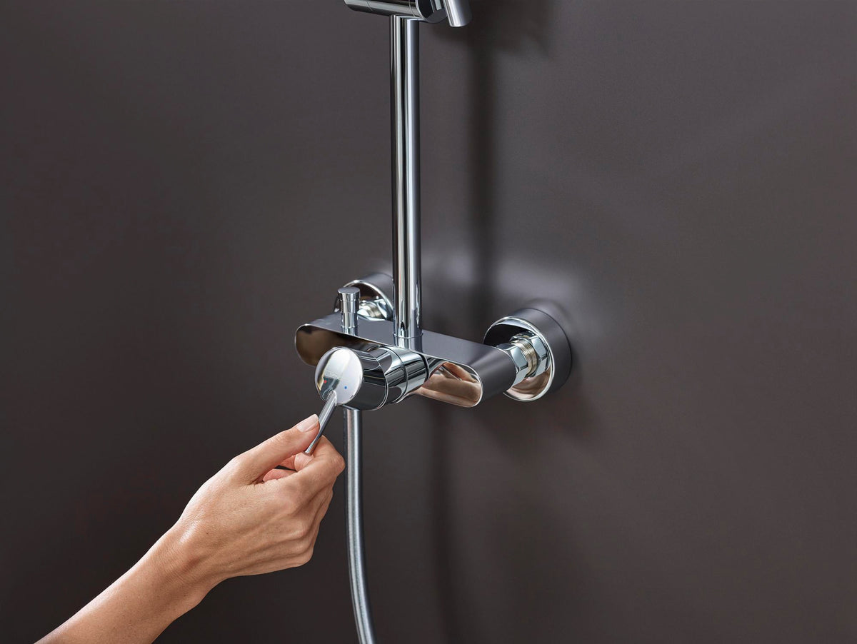 HANSGROHE Showerpipe Croma Select 280 Air 1Jet DN 15 mit Einhebelmischer – Chrom