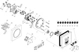 AXOR ShowerSelect Square UP Thermostat für 2 Verbraucher – Chrom, eckig, Select-Button