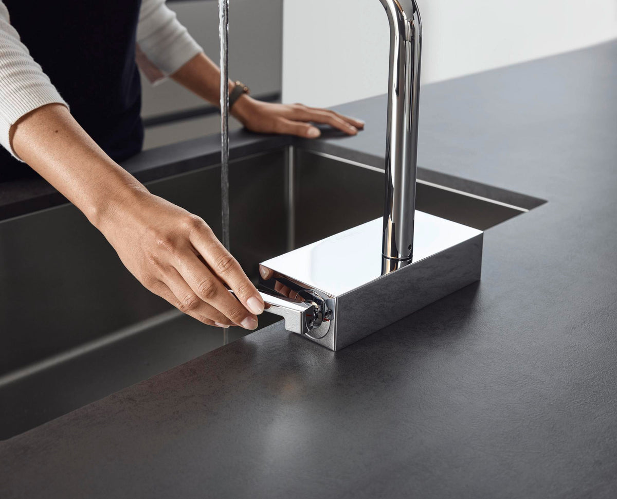 HANSGROHE Aquno Select M81 Spültischmischer 250 mit Ausziehauslauf 2jet sBox Chrom