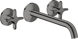 AXOR One 3-Loch Waschtischarmatur Unterputz 220 mm mit Kreuzgriffen Chrom