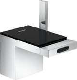 AXOR MYEDITION Einhebel-Bidetmischer ohne Platte polished gold optic mit Push-Open Ablaufgarnitur