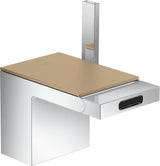 AXOR MYEDITION Einhebel-Bidetmischer ohne Platte polished gold optic mit Push-Open Ablaufgarnitur