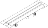 HANSGROHE RainDrain Compact Duschrinne 1200 mm Edelstahl Komplettset