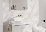 HANSGROHE XtraStoris Rock Toilettenbürstenhalter mit Papierhalter, befliesbare Tür, mattweiß