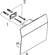 HANSGROHE AddStoris Papierrollenhalter mit Deckel, Chrom, Wandmontage