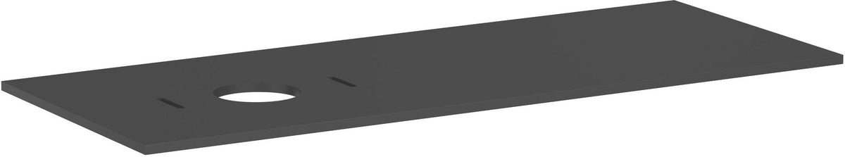 HANSGROHE Xilesa E Konsole 1375 mm Eiche mit Ausschnitt links für Aufsatzwaschtisch