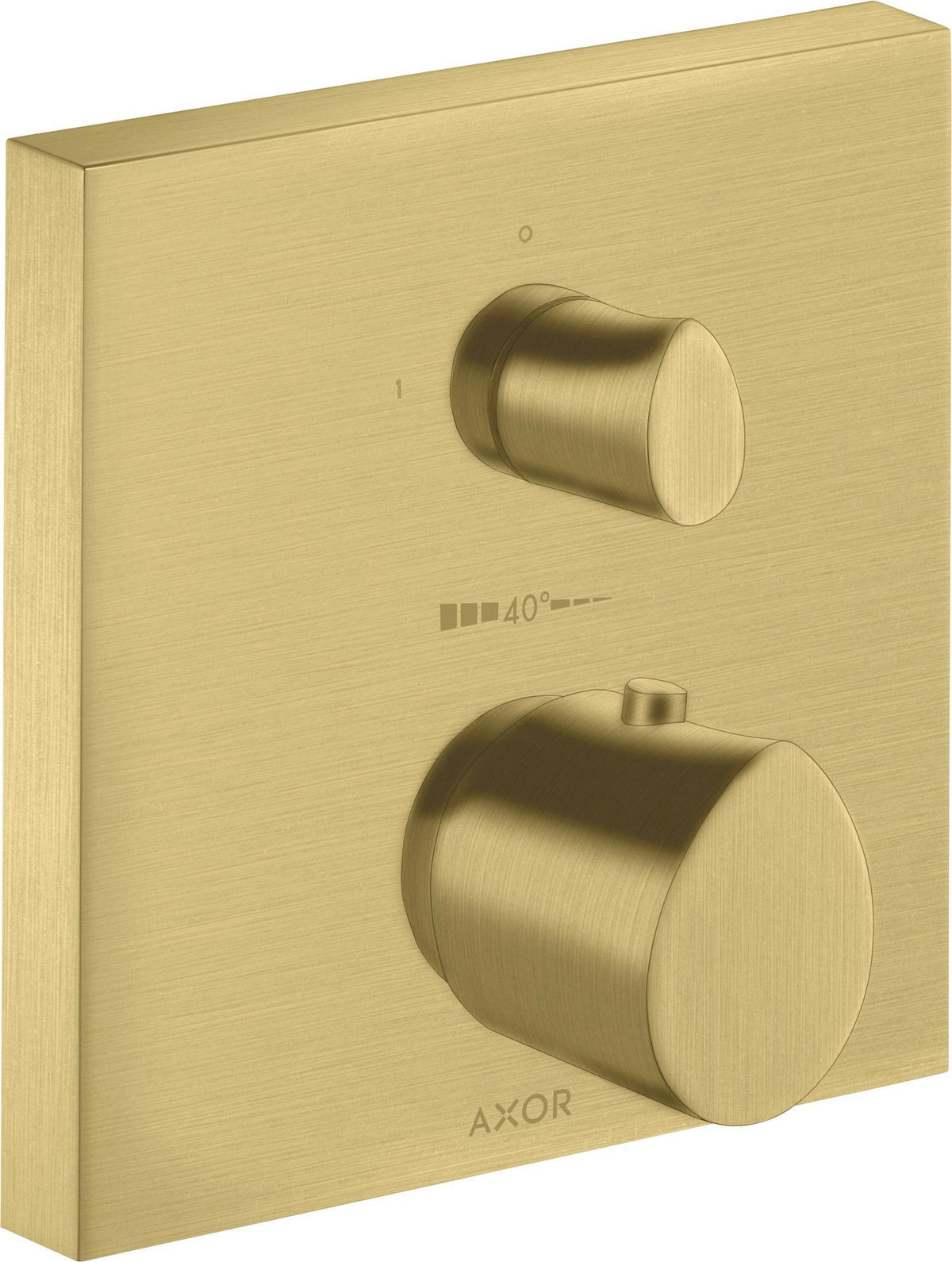 AXOR Starck Organic UP Thermostat mit Absperrventil – Chrom, 1 Verbraucher, quadratisch