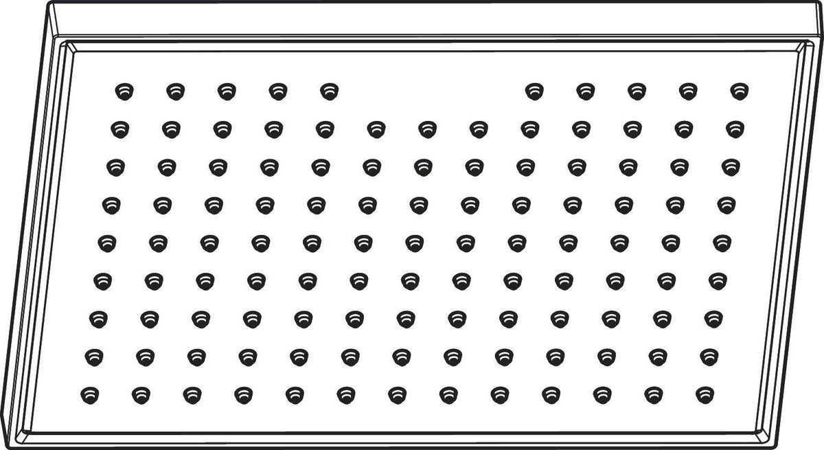 AXOR Kopfbrause 245 x 185 mm 1 Jet EcoSmart Chrom – Rain-Duschkopf für Wand- und Deckenmontage