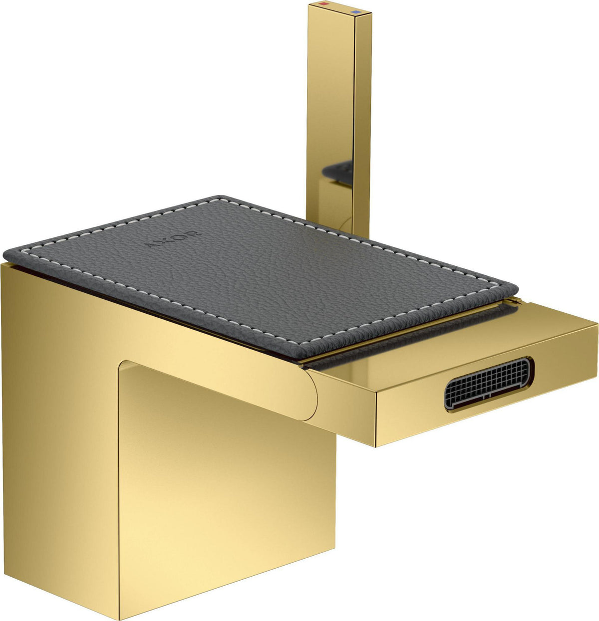 AXOR MyEdition Platte 150 in Leder – Abnehmbare Design-Abdeckung für Waschtischarmaturen