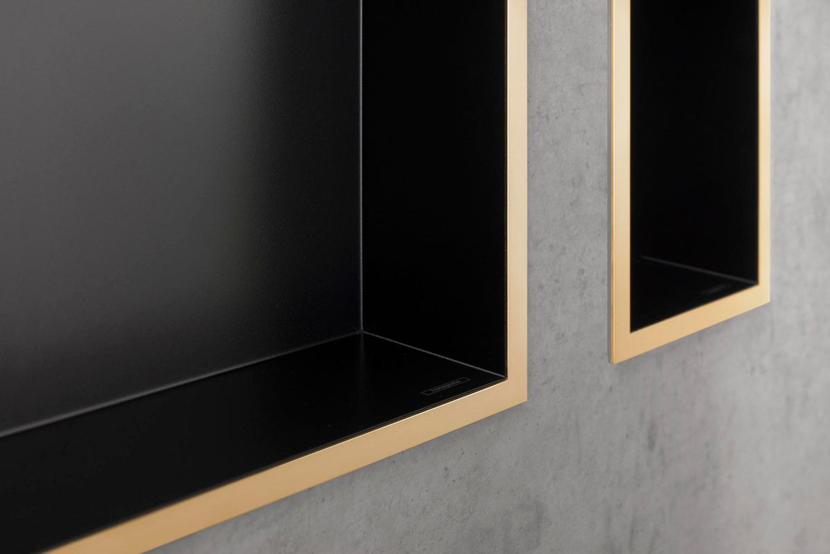 HANSGROHE XtraStoris Individual Wandnische 300x150x100 mm brushed bronze Designrahmen