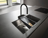 Hansgrohe HG Spültischmischer 170 Aquno Select M81 mit Ausziehbrause 3jet Chrom