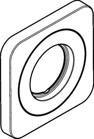 AXOR Massaud Absperrventil Chrom – Hansgrohe Ersatzteil für Brausestange 22 mm