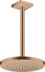 AXOR Decken-Anschlussstück 300 mm DN 15 eckig brushed brass