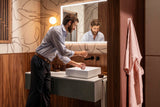 HANSGROHE Aufsatzwaschtisch Xuniva Evo E 400x400mm matt Schwarz ohne Hahnloch