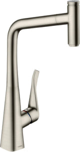 HANSGROHE Metris Select 320 Küchenmischer mit Ausziehauslauf, Select-Knopf und ComfortZone