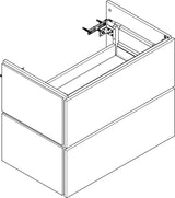 HANSGROHE Xilesa E Waschtischunterschrank 780 mm mit 2 Schubkästen und PushOpen – Wandmontage