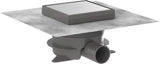 HANSGROHE RainDrain Spot Plus Punktablauf Edelstahl gebürstet 150/150 höhenverstellbar, befliesbar