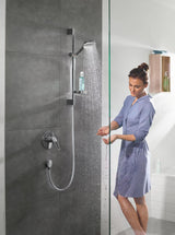 HANSGROHE Crometta Vario Brauseset weiß/chrom mit Unica´Croma Brausestange 650 mm