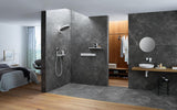 HANSGROHE HG Handbrause Rainfinity 130 3jet Chrom – 3 Strahlarten, QuickClean, Select-Taste