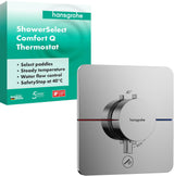 HANSGROHE ShowerSelect Comfort Q Thermostat chrom – 1 Verbraucher, Select-Taste, Mengensteuerung