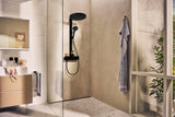 Hansgrohe Rainfinity 350 Showerpipe mit Kopfbrause 360 mm – Chrom, Thermostat, PowderRain